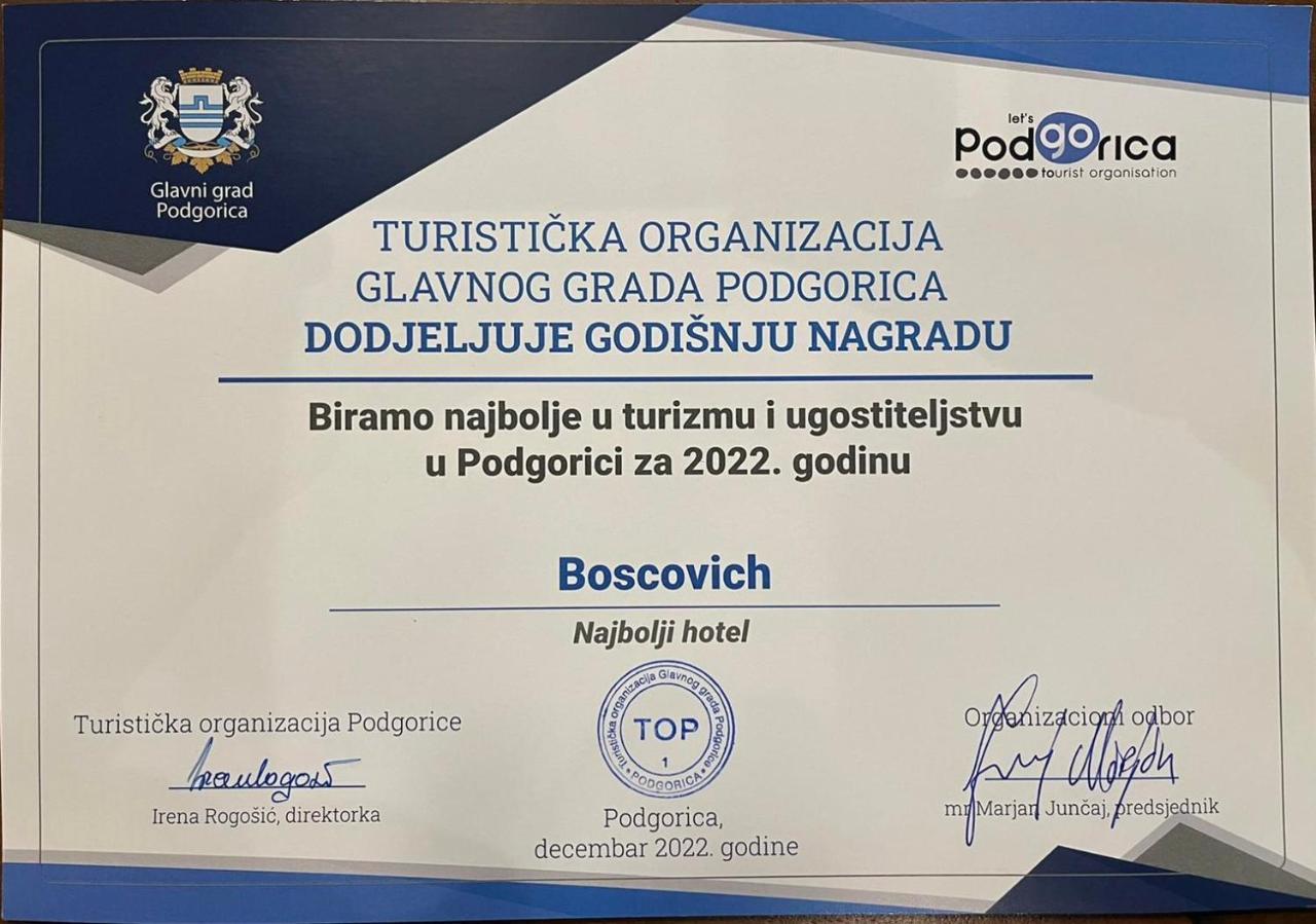 Boscovich Boutique Hotel Podgorica Exterior photo